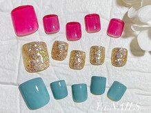 ユーネイルズ 恵比寿(Yu.NAILS.)/フットワンカラー☆フットバス付