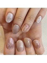 クイーン(Queen)/お持込み大理石ネイル