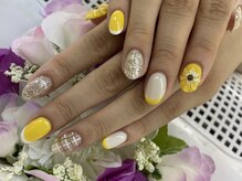 ディーネイル 四条烏丸(D-nail)/【春井】ぷっくりお花☆