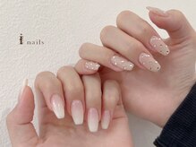 アイネイルズ 四条河原町店(I-nails)/シンプルネイル￥6500~11500