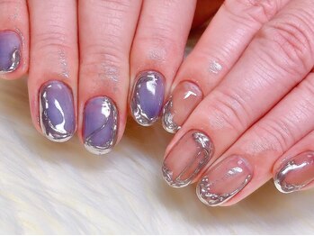 メイネイル(m.ei.nail)の写真/定額ネイルがお得に出来る♪お財布に優しい価格設定で、季節やトレンドに合わせた旬ネイルをご提案☆