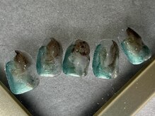 つめノさき/水彩ネイル