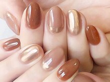 ツキヒネイル(Tsukihinail)/brown gold mirror