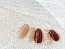 シ ベル 梅田茶屋町店 ネイル(Ci belle)/くすみカラー/秋冬デザイン