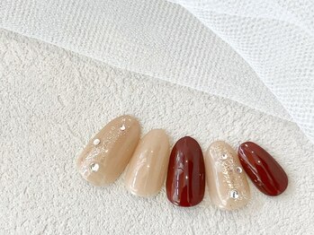 くすみカラー/秋冬デザイン