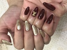 ダブルネイル(Double Nail)/【芝田】シンプルnail