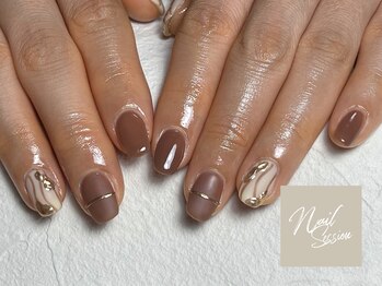 ネイルセッション(nail session)/モードブラウン