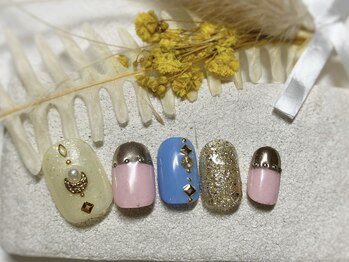 ブレス 仙台駅前本店(BLESS)/スタッズミラーフレンチネイル!