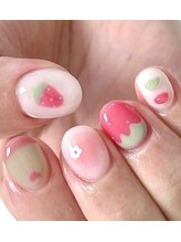 ヘブン ネイル 鶯谷(HEAVEN Nail)/いちごネイル