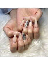 ダリア(Daria)/ボルドーの冬ツイードネイル♪