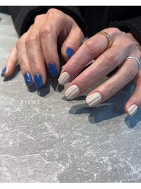 凹凸個性派アシンメトリーネイル