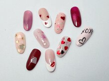ソーネイルズ(Soo Nails)/バレンタインネイル