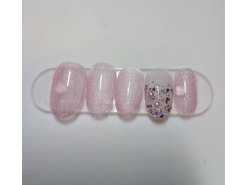 ≪ピンクのオフィスネイル≫2