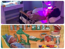 コントレール 歯ぁと(CONTRAIL)の雰囲気（お母さまがホワイトニングの間、お子さまは歯医者さんごっこ。）