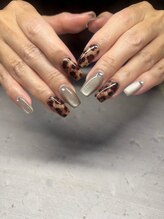 アンダールネイル(andar nail)/もふもふレオパード Kanae