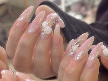 ジェミーネイル シンジュク(Jemiy nail shinjuku)/【Aoi】ピンクパールY2K¥10900