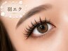 SNSで話題【韓国風束感マツエク】フラットプラス50set+羽エクステ10本 ¥7900