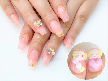 ネイルコレクション ピンク(Nail Collection Pink)/ジェル放題＋キャラ：こぎみゅん
