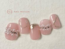 ネイルメゾン 梅田(NAIL MAISON)/ジュエルパールガーリーヌーディ