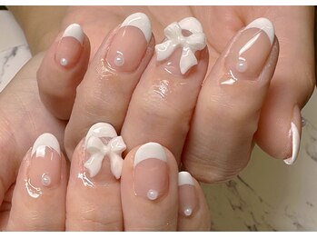 アルーシェ 平井(Alushe)/清純ホワイトフレンチ＆リボン