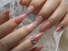 ヴィエル ネイル(VIEL NAIL)/キレイ系☆フラワーデザイン
