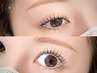 【淡眉×ぱっちりeye♪】眉カラー+仕上げメイク(WAX無)+ラッシュリフト¥7500