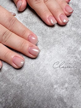 クレアネイル(claire.nail)/スキニーフレンチネイル