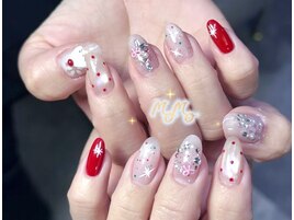 クリスマス，雪結晶，オーバル