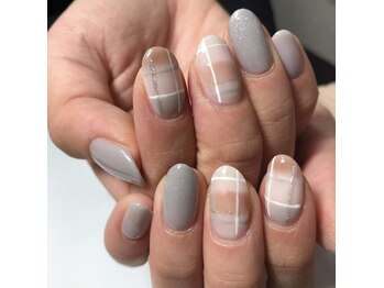 アトリエ ハルミナ(atelier harumina)/いつも人気なチェックネイル