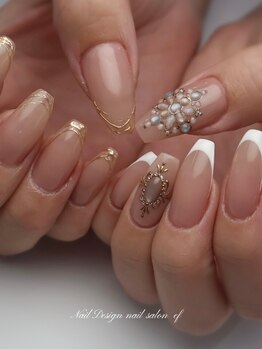 エフネイル(ef nail)の写真/【パラジェルあり★プロデュースデザイン7950円~】繊細なアートもお任せください!あなたの理想の指先へ♪