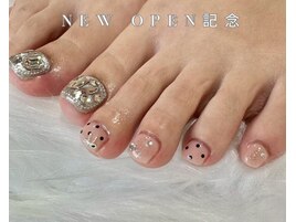 ワンカラーネイル/ストーン