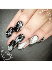 結晶ネイル￥9980