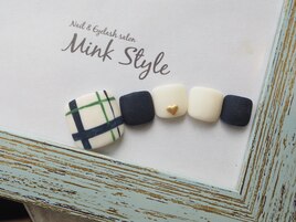 チェックフットネイル