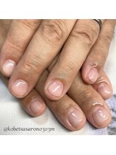 エム(M)/男性にも人気のクリアネイル☆