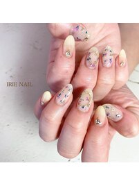 ジェル　押し花　６本アート