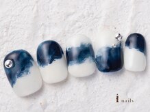 アイネイルズ 横浜WEST店(I-nails)/ネイビーニュアンス8480円