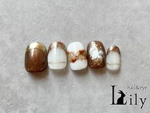 リリー 橋本店(Lily)/ブラウンのニュアンスネイル