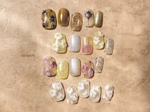 シルニー リム(Silny rim)/アシンメトリーニュアンスネイル