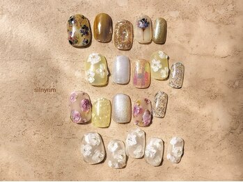 シルニー リム(Silny rim)/アシンメトリーニュアンスネイル