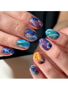 フルールシュア(fleur sr.)/夏の海ネイル♪