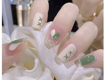 ネイルサロン ジェイ(Nail Salon J)/ハート/ツイド/ラメ囲みネイル