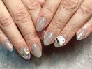 フラッシュネイル+パーツ追加