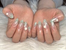 ネスネイル 池袋(Nes.nail)/ミントグリーン♪