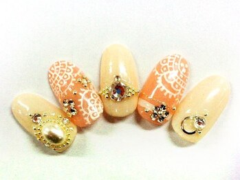 クリスタルネイル ボンベルタ橘店(CRYSTAL NAIL)/レースネイル
