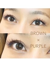 キー(Key.)/ブラウン×パープル！つけ放題