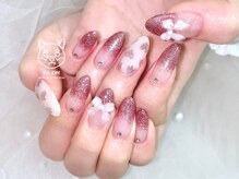 フロル(FLOR)/ミラーハート/リボンネイル