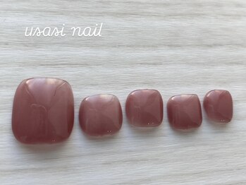 ウサギネイル(usagi nail)/フットワンカラー￥5400