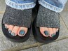 【フット】奥行きマグネットor光を放つフラッシュネイル ¥7200