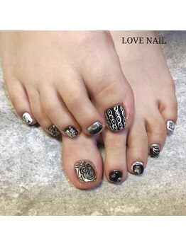 ラブネイル(LOVE NAIL)/個性派★フットネイル