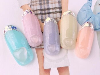 ネイルサロンフォーユー(for u)/ガラスフレンチ￥8980